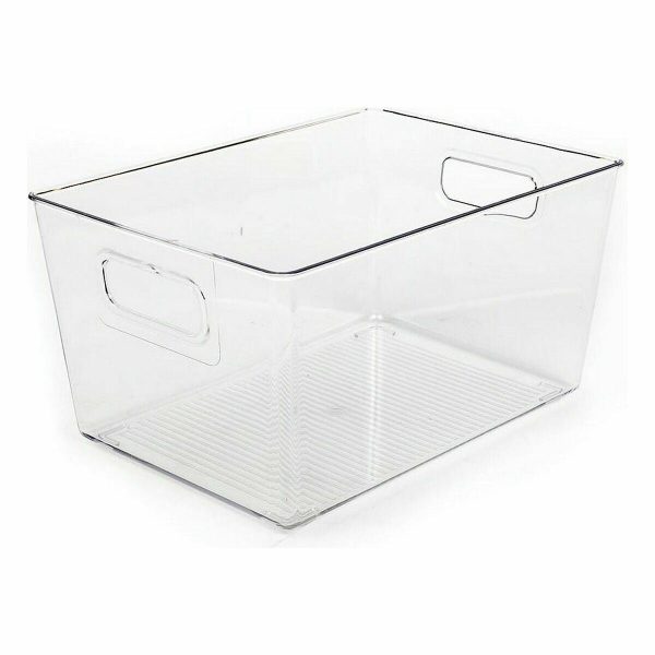 Multi-purpose basket Dem Transparent 29,5 x 21 x 15 cm (18 Units) Online Sale