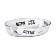 Serving Platter Quttin 700 ml Glass Oval (6 Units) Cheap