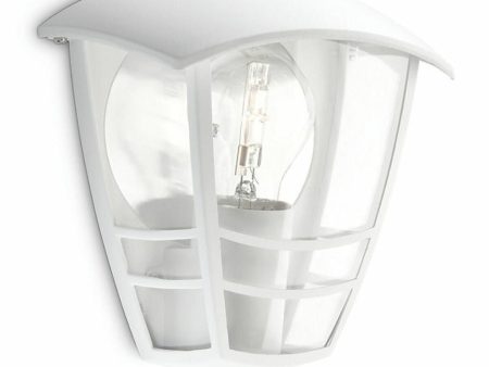 Wall Light Philips Creek 19,5 cm White Metal Aluminium A+ E27 For Discount