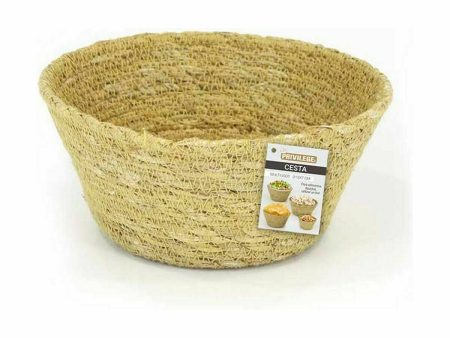 Multi-purpose basket Privilege Seagrass Circular 13 x 7 cm (24 Units) Online