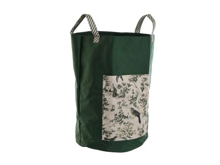 Bag Home ESPRIT White Green Cotton 40 x 40 x 60 cm Hot on Sale