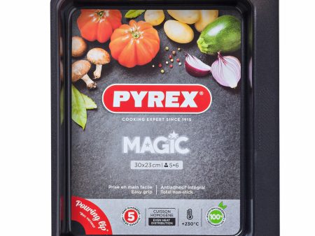 Oven Dish Pyrex Magic Rectangular Metal 30 x 23 cm 6 Units Supply