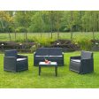 Garden furniture IPAE Progarden Iseo isec04ag (4 Pieces) Online now