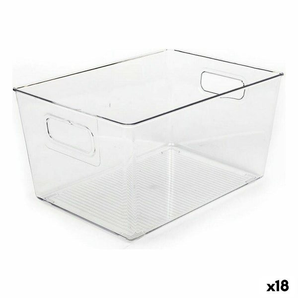 Multi-purpose basket Dem Transparent 29,5 x 21 x 15 cm (18 Units) Online Sale