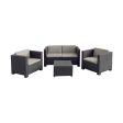 Garden furniture SP Berner Diva Tropea Anthracite Dark grey (4 Pieces) Online Sale