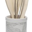 Pot for Kitchen Utensils Versa Ceramic Palm tree 10 x 15 x 10 cm Online Sale