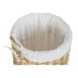 Laundry basket Home ESPRIT White Natural 3 Pieces 46 x 46 x 69 cm on Sale