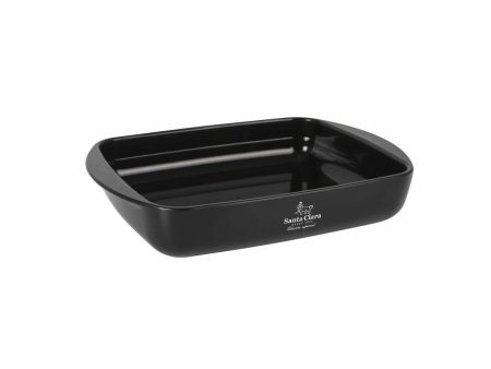 Oven Dish Santa Clara Silicone Borosilicate Glass Rectangular 28 x 19,5 x 5 cm (2 Units) Online Hot Sale