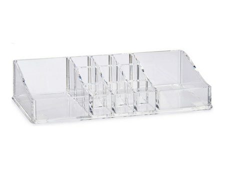 Make-up organizer Transparent 9 x 4,5 x 22,7 cm For Sale