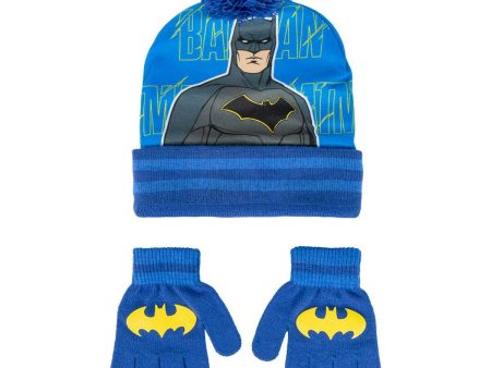 Hat & Gloves Batman Blue Fashion