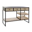 Console Home ESPRIT Brown Black Wood Metal 120 x 38 x 80 cm on Sale