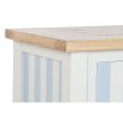 Console Home ESPRIT Blue White Paolownia wood 103 x 35 x 80 cm Fashion