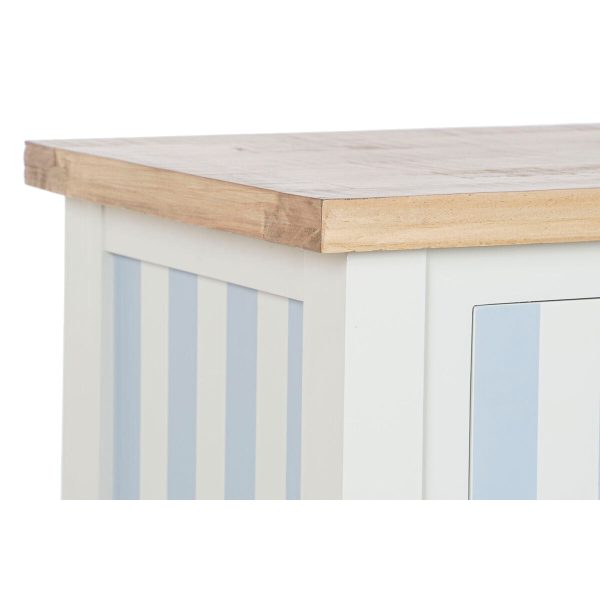 Console Home ESPRIT Blue White Paolownia wood 103 x 35 x 80 cm Fashion