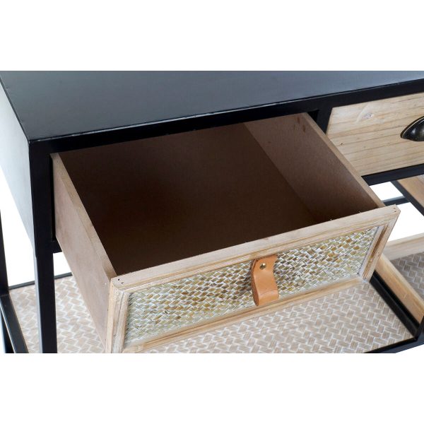 Console Home ESPRIT Brown Black Wood Metal 120 x 38 x 80 cm on Sale