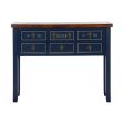 Console Home ESPRIT Brown Navy Blue Paolownia wood 103 x 35 x 80 cm Supply