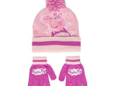 Hat & Gloves Peppa Pig Pink For Cheap