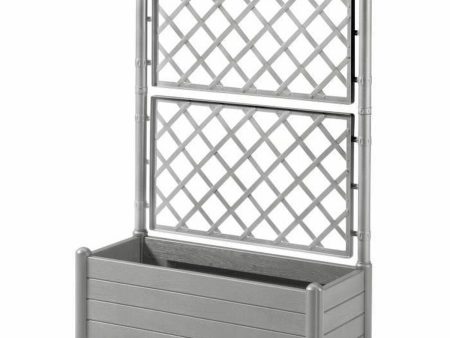 Planter Stefanplast Italia Grey Plastic Rectangular 100 x 43 x 142 cm For Cheap