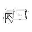 Desk Huzaro Hero 6.3 White Black Steel Carbon fibre 154 x 74 x 117 cm Hot on Sale