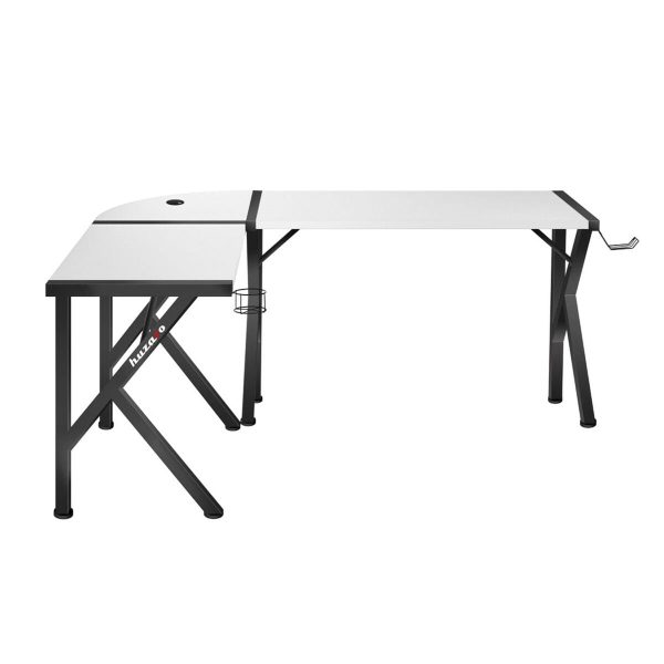 Desk Huzaro Hero 6.3 White Black Steel Carbon fibre 154 x 74 x 117 cm Hot on Sale