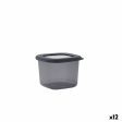 Tin Quid City With lid 550 ml Grey Plastic (12 Units) Hot on Sale