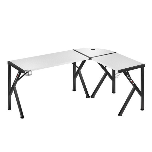 Desk Huzaro Hero 6.3 White Black Steel Carbon fibre 154 x 74 x 117 cm Hot on Sale