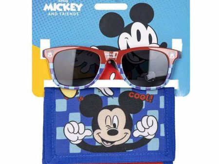 Sunglasses and Wallet Set Mickey Mouse 2 Pieces Blue Discount