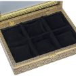 Box for watches Alexandra House Living Black Golden Metal 20 x 28 x 20 cm Discount