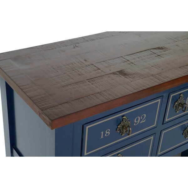 Console Home ESPRIT Brown Navy Blue Paolownia wood 103 x 35 x 80 cm Supply