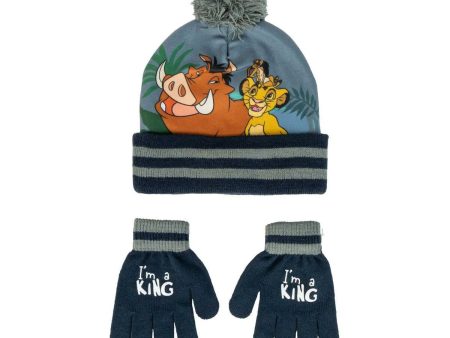 Hat & Gloves The Lion King Grey Hot on Sale